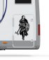 Preview: Aufkleber-Wohnmobil 46395 Wikinger-Maid mit Schild und Axt